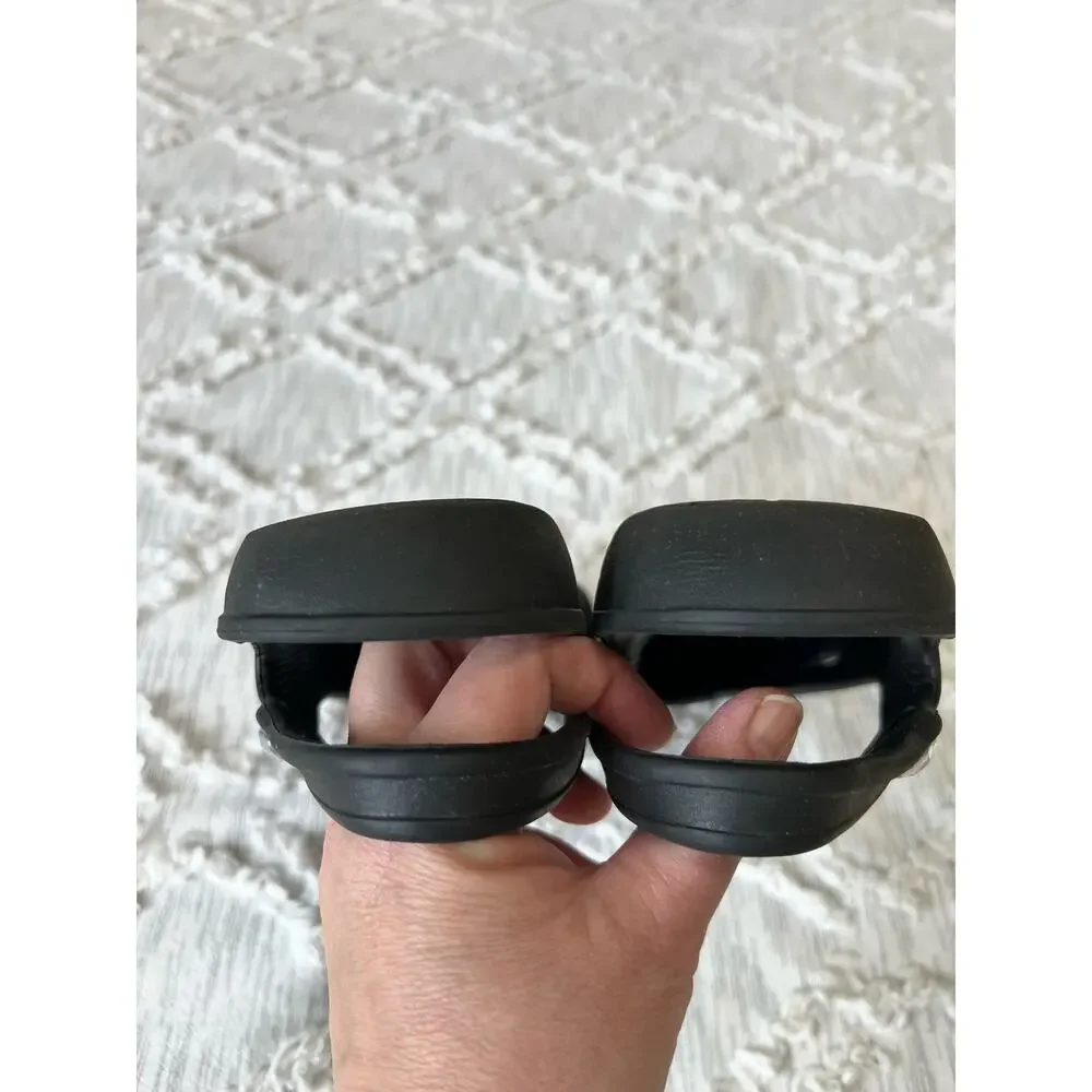 Crocs Olivia Black Gem Slingback Slip-On Comfort Round Toe Flats Sz 10 - Picture 8 of 9